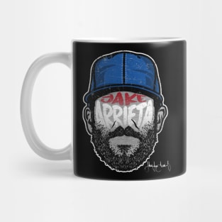 jake arrieta player silhouette Mug